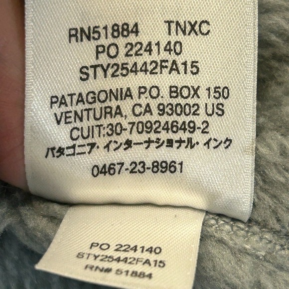 Patagonia Snap-T Fleece Pullover Women's Small Gray Purple Mock Polartec 25442 - Picture 10 of 11